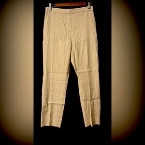 Theory Women’s Treeca Slim Crop/Mid Rise Pull-On Pants-Sand Soft Crunch. Size 4